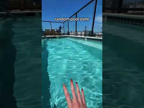 random pool asmr no talking #asmr #poolasmr #asmrtriggers #lofiasmr #publicasmr #summer