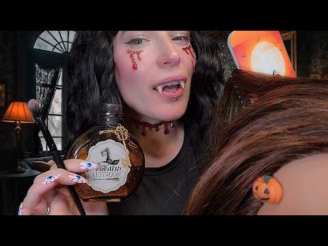 ASMR - Vampire Does Your Makeup, Hair & Outfit (Layered)