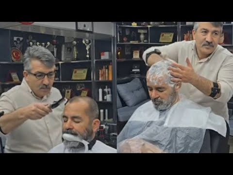 HAIR AND BEARD TRIMMING AND MASSAGE WITH MUNUR ONKAN