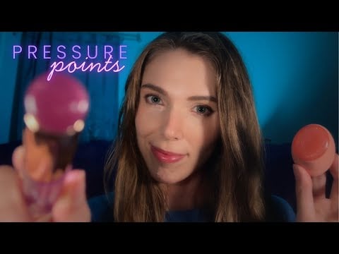 ASMR Relaxing Pressure Point Massage and Face Touching | Personal Attention