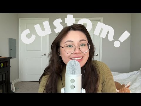ASMR Custom Video!! Part 2 🎙️ | SOFT SPOKEN, Lip Gloss Pumping, Clapping, Mic Tracing