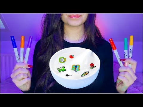 ASMR | J’ai testé les stylos magiques qui font flotter les dessins sur l’eau 😳