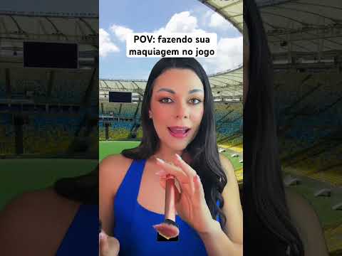 POV: fazendo sua maquiagem no jogo #asmr #humor #futebol #copadomundo