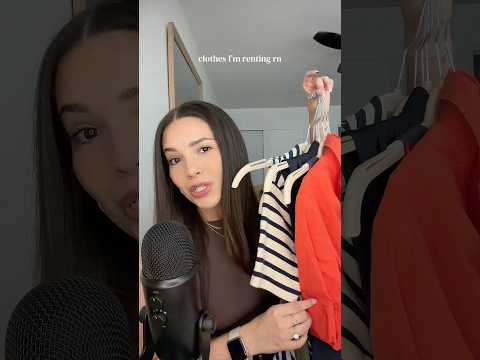 ASMR CLOTHES I’M CURRENTLY RENTING #asmr #fashion #renttherunway #whispering