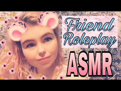 ASMR - Doing Your Makeup // Friend Roleplay (Face Brushing and Hand Movements)