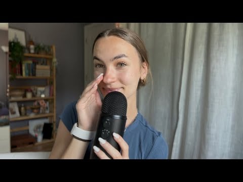 ASMR| Cupped Clicky Whisper (mouth sounds, close up whisper, unintelligible whispering) 