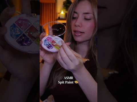 ASMR | Spit paint #asmrshorts #tingles #relaxingvideo