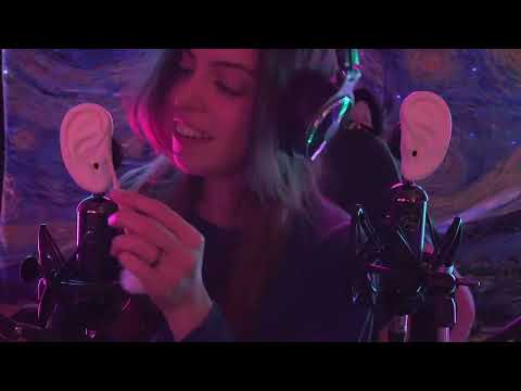 ASMR Ear Massage on 3D Printed Ears 👂 Ear Picks, Tapping & Tracing Super Tingly   HD 720p