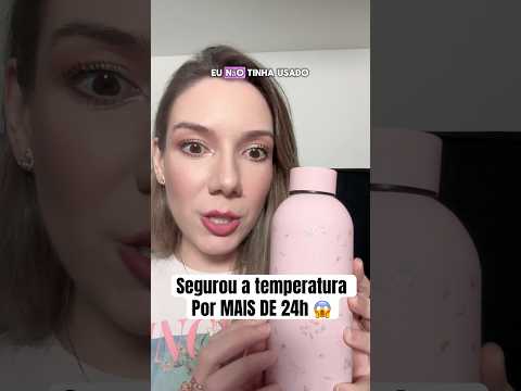 A MELHOR GARRAFA TÉRMICA POR R$69 😱 Linda e MUITOOOO EFICAZ