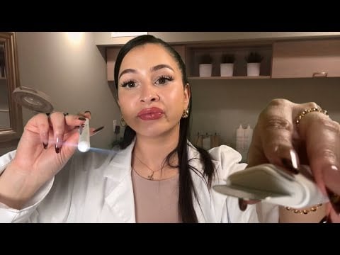ASMR Unfiltered sassy dermatologist checks your skin🧴😶‍🌫️ (extraction + skincare)
