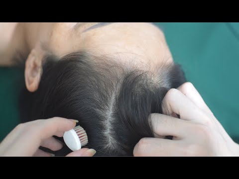 ASMR Tingling Head Scratching And Parting Hair, Hair Sounds For Reduce Stress, Anxiety