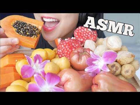 ASMR EXOTIC FRUITS (EATING SOUNDS) NO TALKING | SAS-ASMR