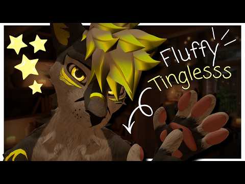 [Furry ASMR] Using the FLUFFIEST of tingles to sleep too :3 [Sleep-aid] [Tapping] [Sound assortment]