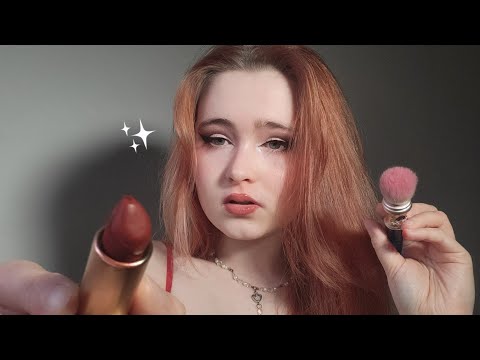 ASMR Rich Girl Does Your Makeup For a Christmas Party (soft spoken, roleplay, personal attention)