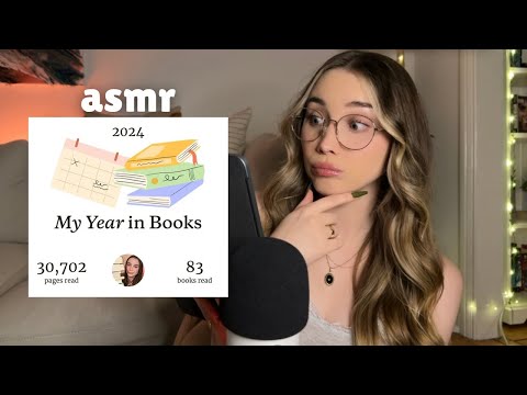 ASMR My Goodreads Year in Books Analytics for The 83 Books I Read in 2024 (Tingly Whispers)