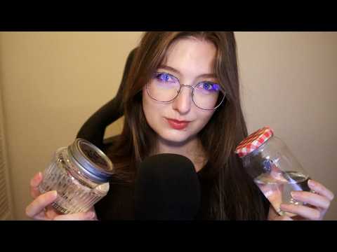ASMR Mason Jar Sounds ⭐ Glass Tapping & Water Sounds