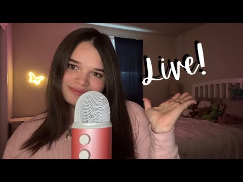 ASMR Doing YOUR Favorite Triggers LIVE! [Mouth Sounds, Glue, and More!]