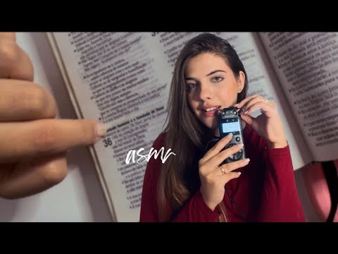 Leitura SEMI INAUDÍVEL pra te relaxar! | ASMR leitura de Salmos