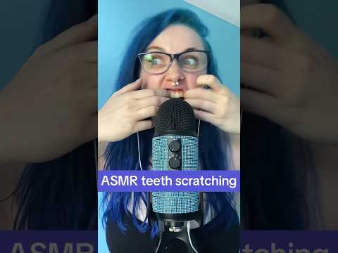 i have to make this face when i do it 🤣 #teethscratching #asmrteethsounds #asmr #shorts