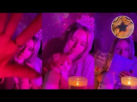 ASMR glow slide, stress plucking, bedtime stories and more!! one year of asmr lives🥳