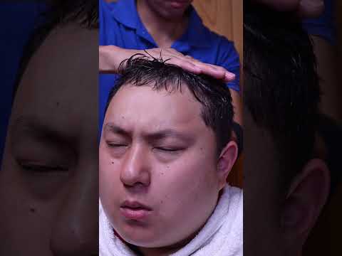 【ASMR】🥶ICE SPRAY HEAD MASSAGE / Sparkling Type 🧊💥　​⁠  #headmassage