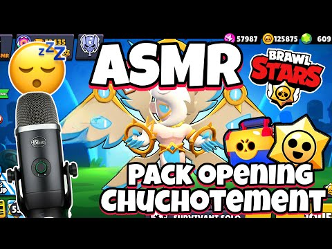 ASMR Français • PACK OPENING ET CHUCHOTEMENT PUISSANT SUR BRAWL STARS ! 😴