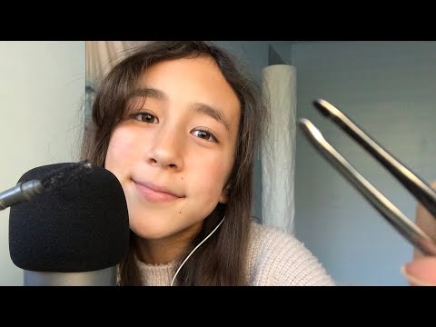 ASMR Best Friend plucks your eyebrows!