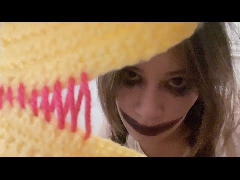 creepy girl sews your eyes shut (asmr)