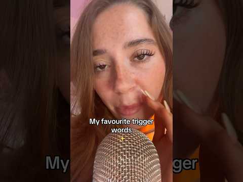 ASMR trigger words