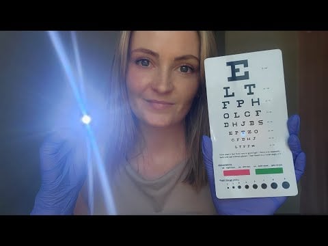 ASMR Eyes Closed Cranial Nerve Exam