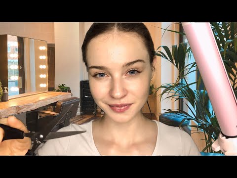 ASMR Hair Salon Roleplay ✂️ | Haircut & Wash, Scalp Massage & Hair Styling | Layered Sounds