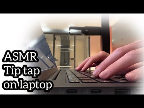 ASMR 🌙 Typing on laptop - Typing and office sounds (no talking)