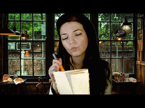 Interviewing You for a Cafe Job ASMR Roleplay ☕ Rainy Day Sounds, Writing Sounds, Personal Attention