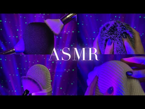 ASMR Guided Relaxation For Guaranteed Sleep | Brain Massage, Mic Scratching & Brushing, Fabric