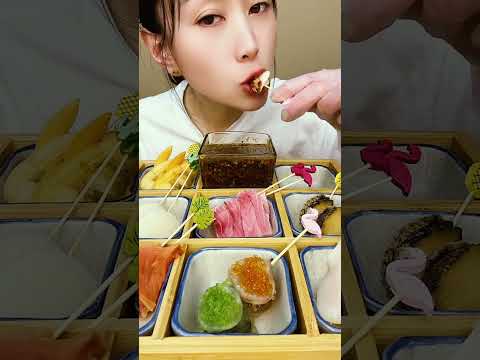 🦐🍣 Epic seafood mukbang with spicy big bite sound #EpicMukbang #해산물