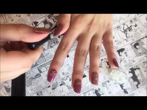 ASMR Polishing my nails and nail tapping