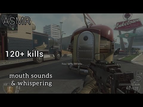 [ASMR COD Black Ops 2] 120+ Kills! Long matches ♡ keyboard & mouth sounds 