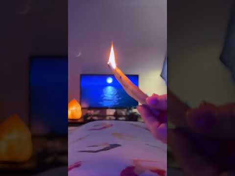Palo Santo #smokecleanse #relax #asmrreiki #energy healing #oddlysatisfying