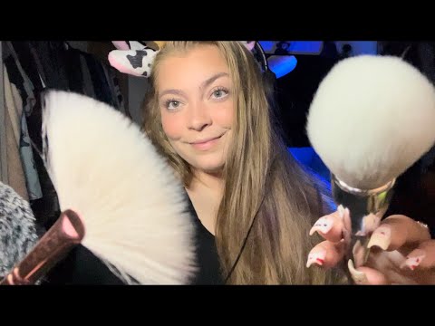 ASMR| 1 Hour Face Brushing Loop (NO TALKING)