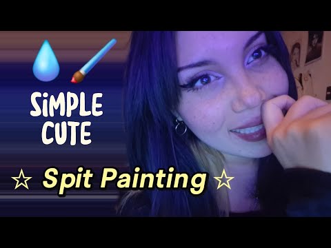 ASMR spit painting - simple • cute ♡