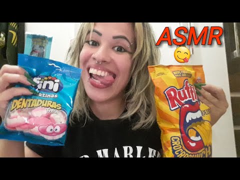 ASMR 🍽️😋 SONS DE MASTIGAÇÃO (comendo guloseimas)