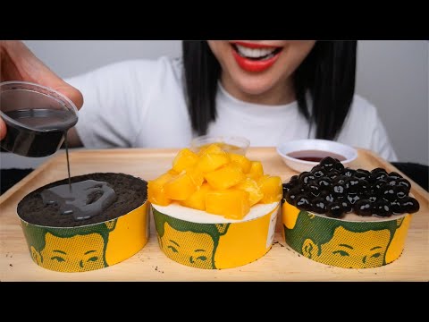 THAI PUDDING DESSERT THREE WAYS (ASMR SOFT EATING SOUNDS) LIGHT WHISPERS | SAS-ASMR