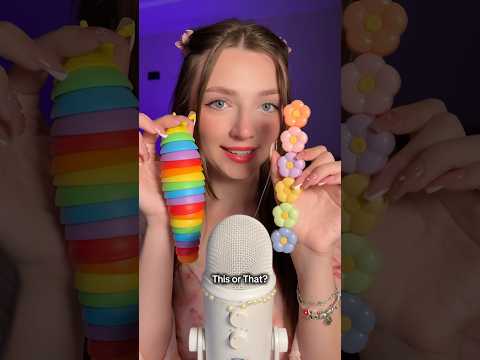 This or that? #asmr #asmrsounds #asmrrelax #asmrtingles #asmrwhispers #asmrsleep #relax #tingles