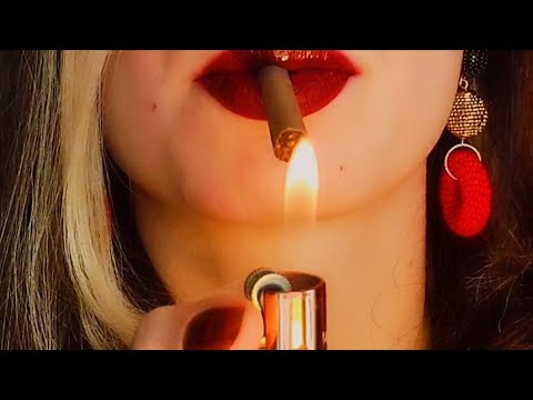 Extremely Up Close SMOKING! Inhaling Sounds 🌬