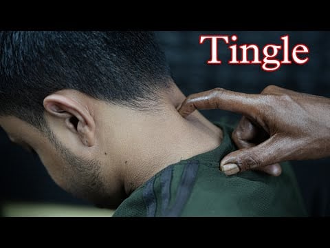 Tingle And Tapping Head Massage By Old School Barber | ASMR Tapping & Scratching Head Massage