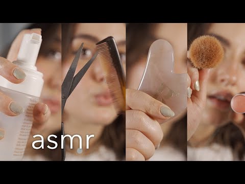 ASMR para DORMIR - Te hago de TODO! (Maquillaje, Peluquería, Limpieza facial, Masaje) - Ale ASMR :)