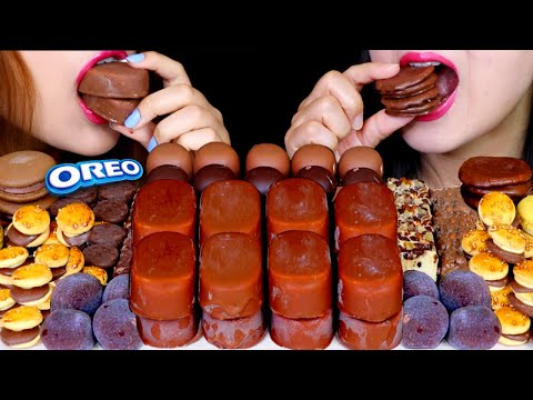 ASMR TICO ICE CREAM, MINI CHOCOLATE MARSHMALLOWS, CHOCOLATE BURGERS, MOCHI, CHEESECAKE, CHOCO PIE 먹방