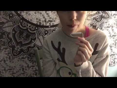 ASMR ~ Eating Blueberry Ice Cream Bar & Pumpkin Seeds // Mouth Sounds & Licking Sounds
