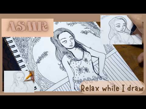 ASMR Drawing No Talking Super relaxing
