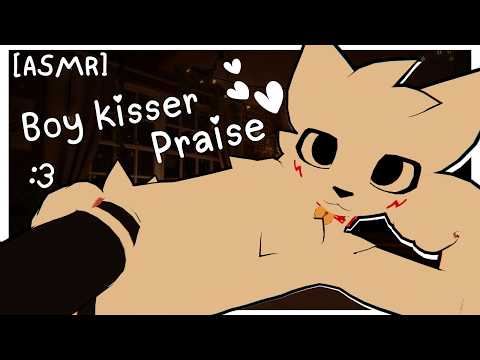 [Furry ASMR] Boy Kisser gives YOU sweet praise for sleep :3 [Sleep-aid] [Soft-spoken] [Rain noise]